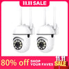 2PC Ease Life APP Wireless 1080P HD Indoor/Outdoor Wifi Security Camera, Color Night Vision, 2-Way Audio, 360° Pan/Tilt/Zoom, Mo