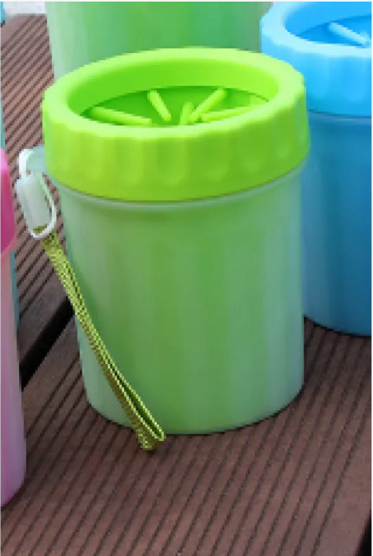 Pet Paw Cleaning Barrel – Portable Dog Paw Washer with Soft Silicone Bristles