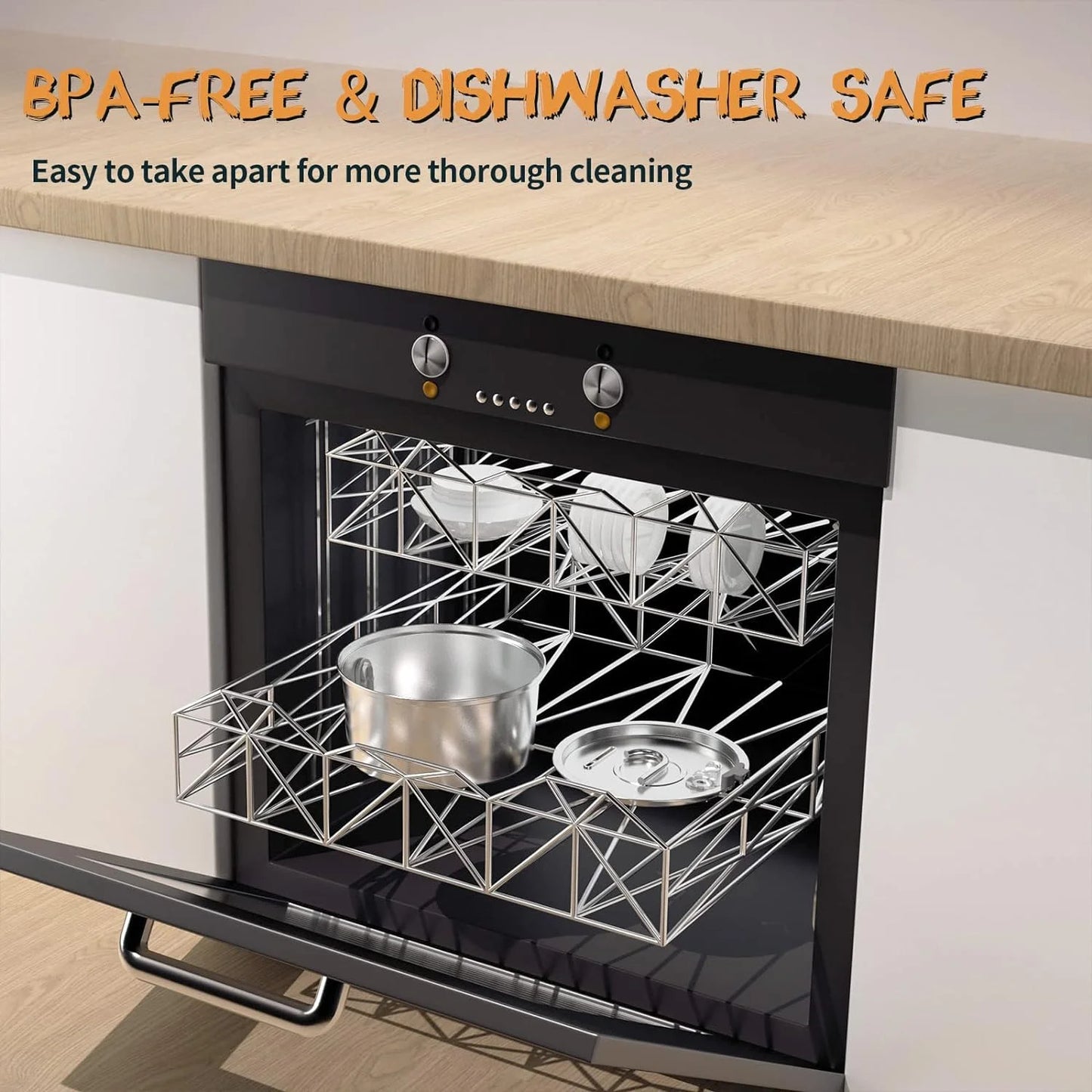 Stainless Steel Cat Water Fountain 108oz, Ultra Quiet Automatic Pet Fountain with Multi-Filtration & 4 Filters