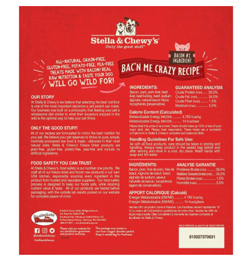 Stella & Chewy's Freeze Dried Raw Wild Weenies Dog Treats