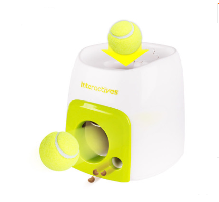 Interactive Pet Feeder Toy – Automatic Ball Launcher & Smart Pet Feeder